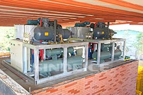 東莞屠宰場(chǎng) 3臺(tái)日產(chǎn)8噸片冰機(jī)